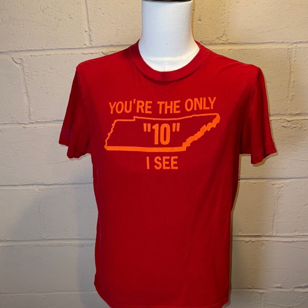 Abercrombie & Fitch Tennessee Red T-Shirt with Orange Graphic